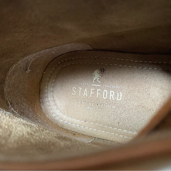 Stafford brown leather chukka boots size 13M (42) - Picture 6 of 9